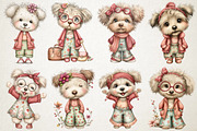 Quirky Dog Mama Groovy Clipart, an Animal Illustration by RobertsArt (Thumbnail 2 of 5)