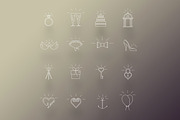 Wedding & Love Icons, an Outline Icon by Zerolabor (Thumbnail 2 of 2)