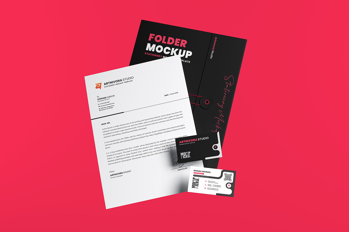 Stationery Mockup Sets, an Advertising Mockup by Artnivora.Std (Photo 2 of 4)