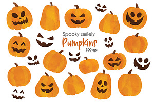 Spooky Halloween Pumpkin clipart