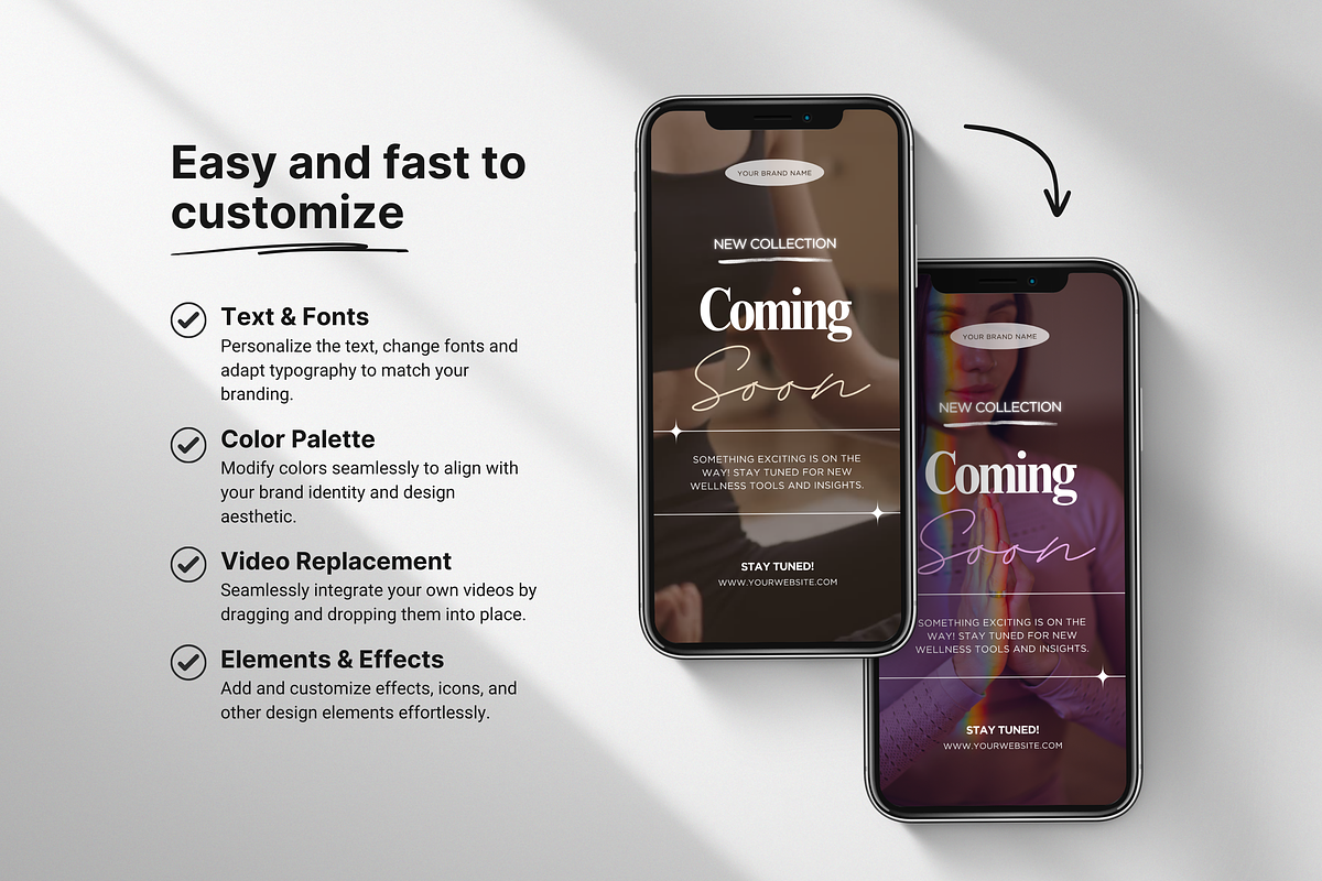 Wellness Instagram Reels Templates, a Social Media Template by DigiPax (Photo 6 of 11)