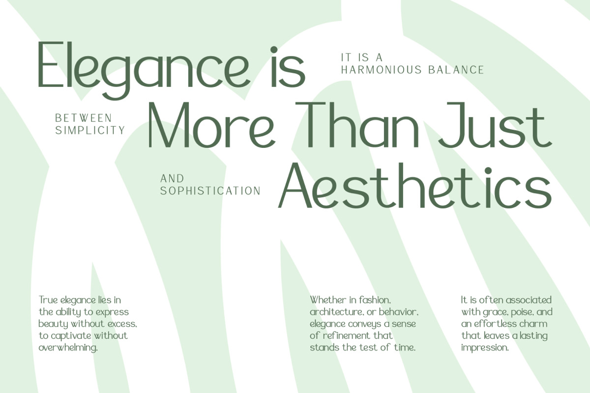 Nimete – Elegant Modern Sans Serif, a Sans Serif Font by Vadovastd (Photo 4 of 7)