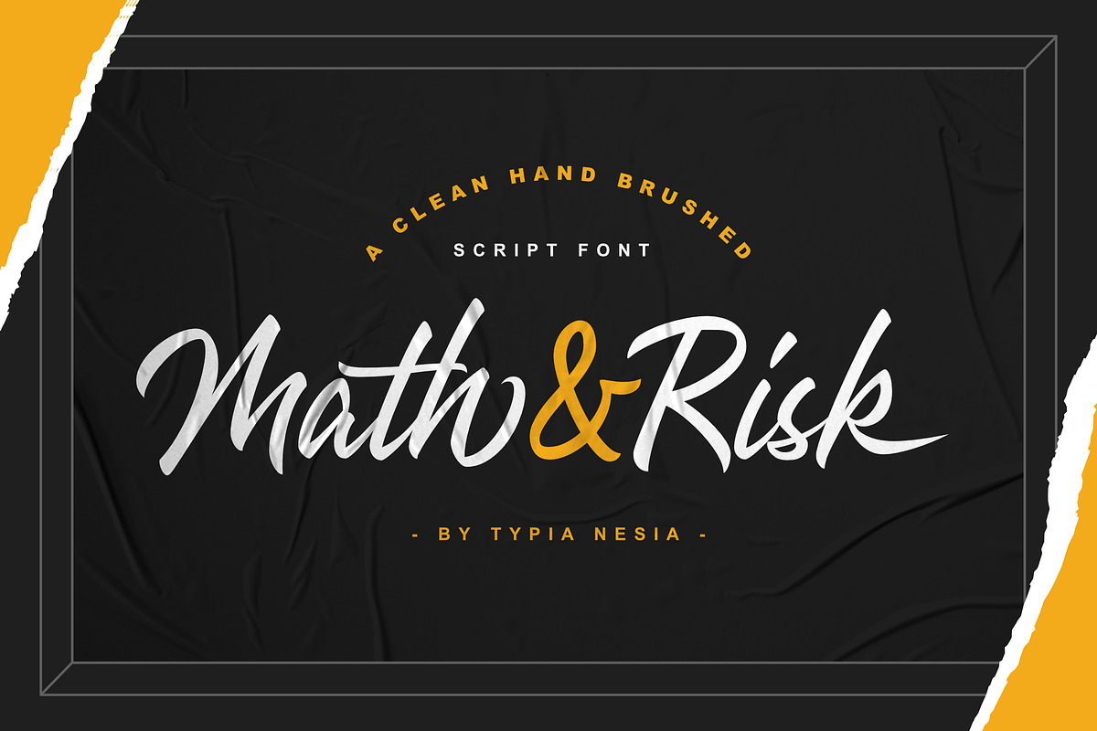Math & Risk, a Script Font by Typia Nesia (Photo 1 of 9)