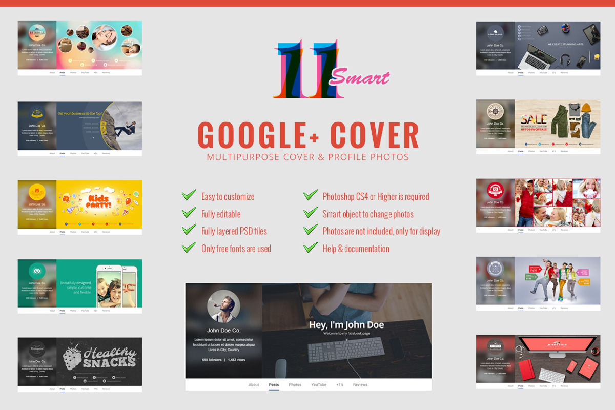 11 Smart Google+ Cover Photo, a Templates & Theme by Pixel Strawberry (Photo 1 of 5)