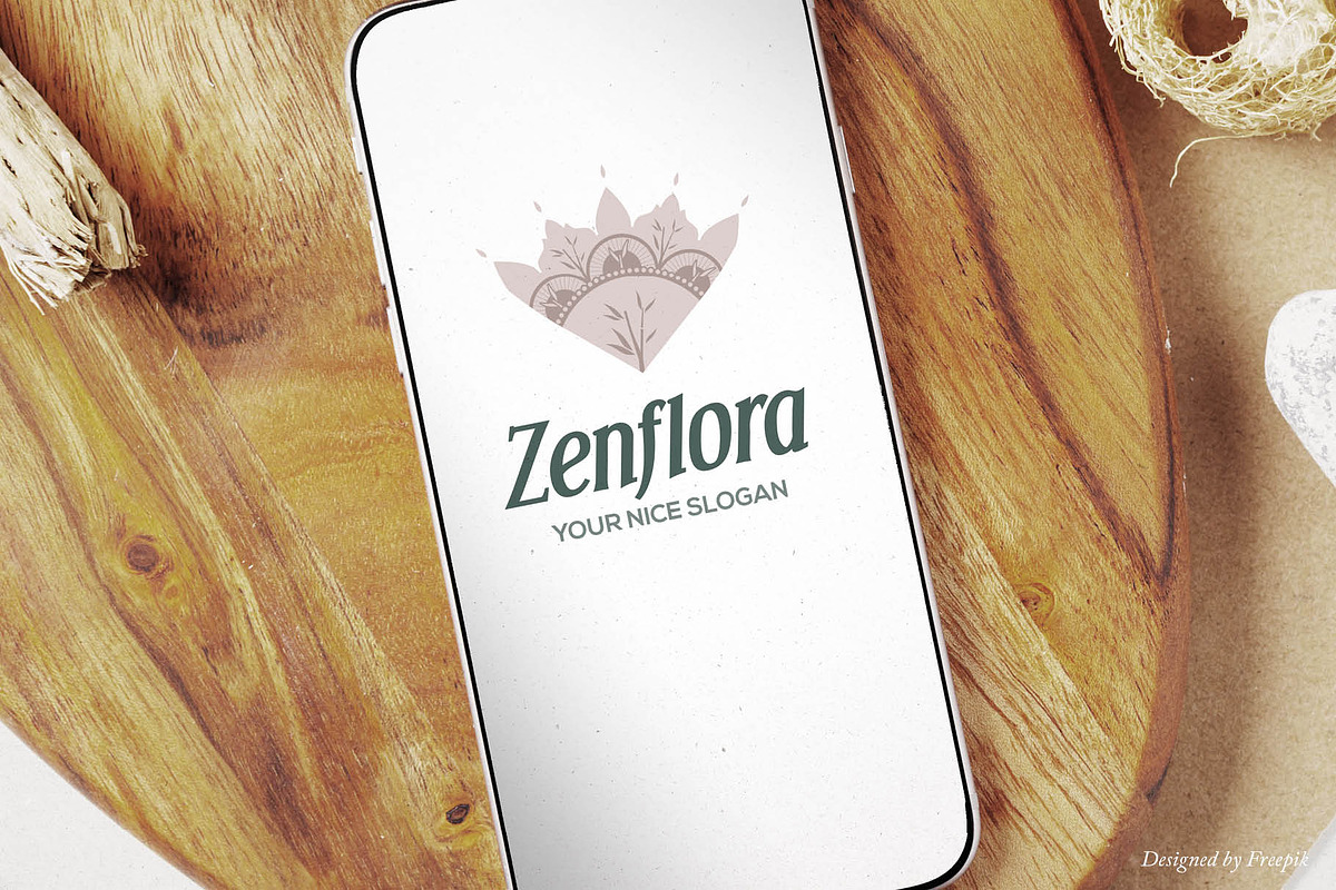 Floral Zen Brand Mark | Canva & AI, a Branding & Logo Template by Elibee (Photo 5 of 6)