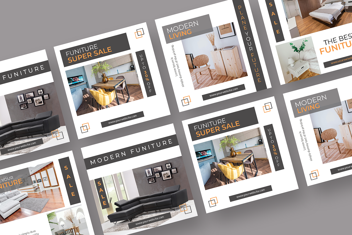 Modern Funiture - Instagram Post, a Social Media Template by UnicodeID (Photo 2 of 4)