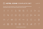 Hotel Icon Set - 111 Line Icons, an Outline Icon by White Flag (Thumbnail 5 of 7)
