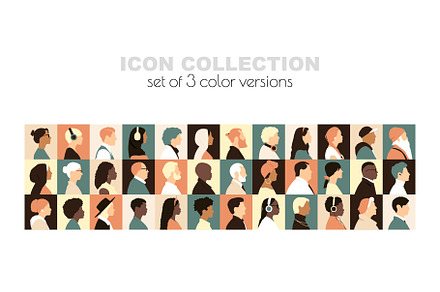Icon Collection in 3 colors