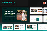 Tennis Sports PowerPoint, a Presentation Template by Annora Studio (Thumbnail 1 of 7)