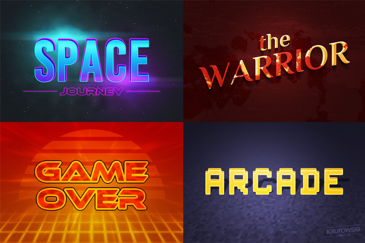 Video Games Text Effects Mockup preview 3