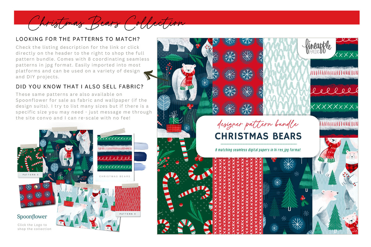 Christmas Bears Clipart, an Object Graphic by FINEAPPLE (Photo 5 of 6)