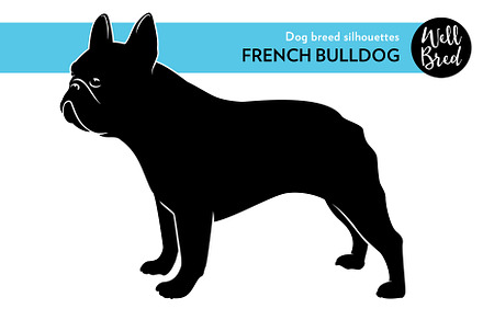 French Bulldog Vector Silhouette