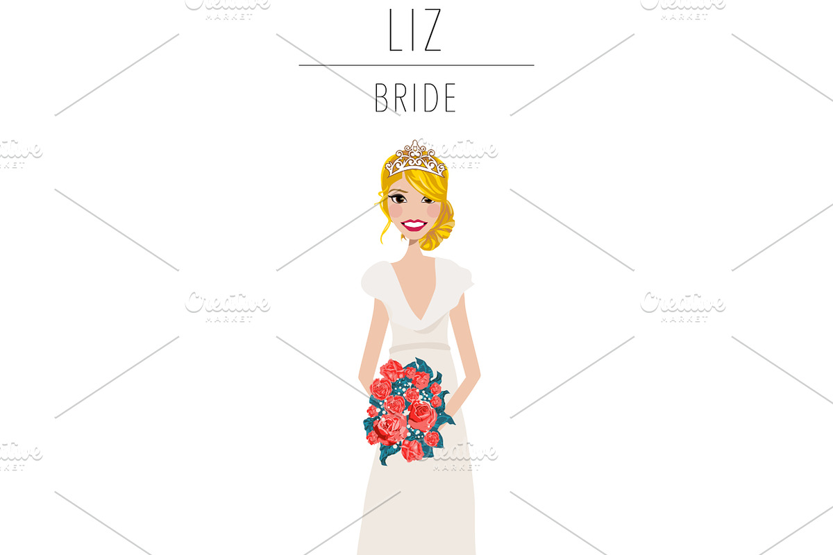 Bride Portrait Creator | Wedding Art, a Person Illustration by Lauren Lesley Studio (Photo 13 of 29)