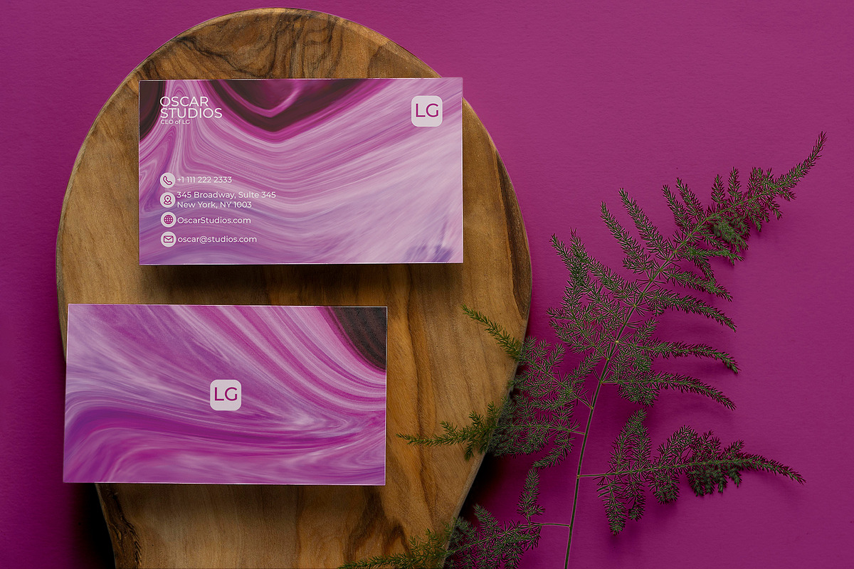 Business Cards Liquid Background, a Business Card Template by Oskar Wantopi (Photo 2 of 3)