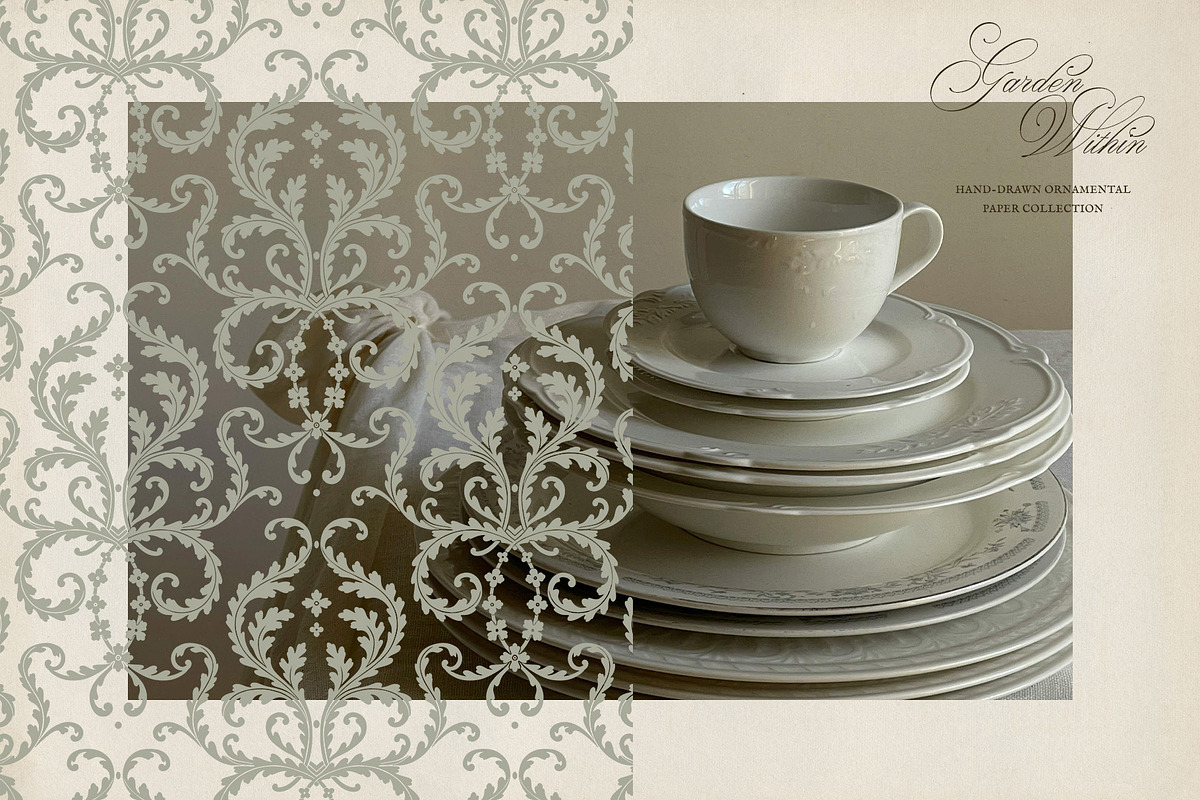 Garden Within: Vintage Floral Papers, a Texture Graphic by alonahaidash (Photo 22 of 27)