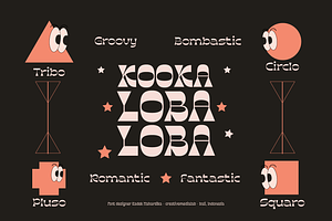 Kooka Font - Fun Groovy Family