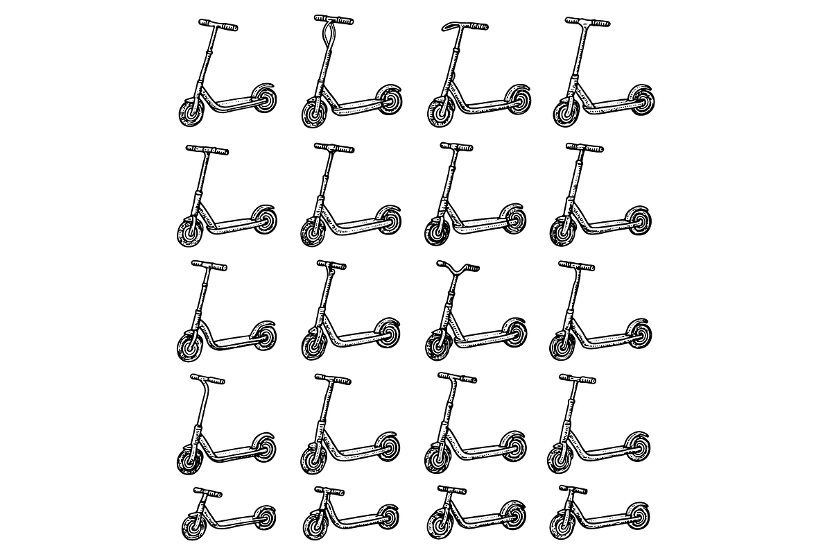Kick Scooter Collection, an Object Graphic by RT Studio