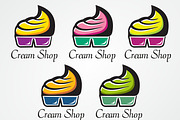 Cream Shop Logo Template, a Branding & Logo Template by Raj Shop (Thumbnail 4 of 5)