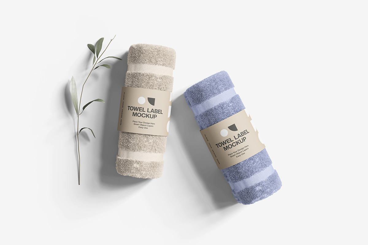 Towel Label Mockup, a Product Mockup by MrLetters (Photo 2 of 5)
