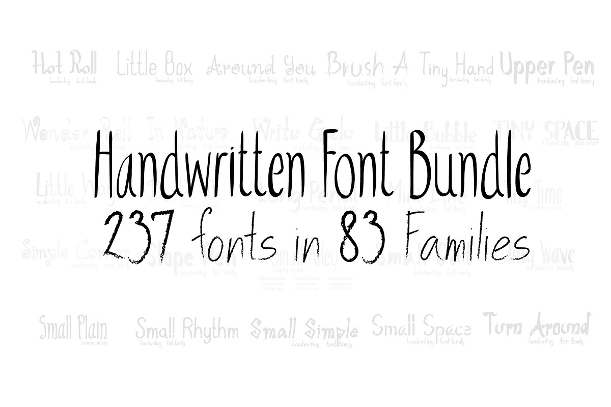 Handwritten Font Bundle