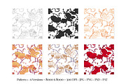 Organic Seamless Botanical Patterns, a Pattern Graphic by Declipo Patt (Thumbnail 2 of 16)