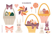 Easter Eggs and Baskets, a Decorative Illustration by hellojenrich (Thumbnail 2 of 4)