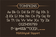 Tompkins a Vintage Slab Serif Font, a Serif Font by Vilogsign (Thumbnail 8 of 8)