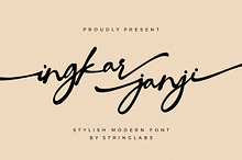 Ingkar Janji - Stylish Script Font