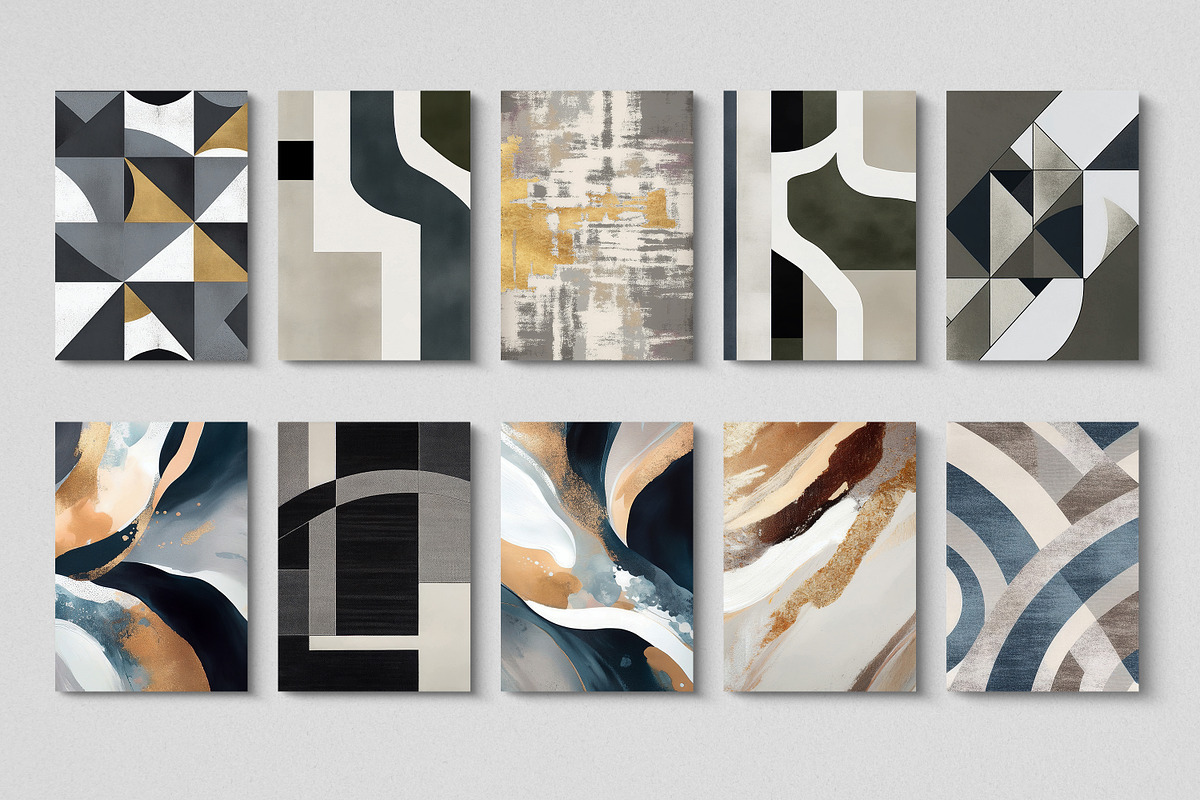 modern abstract painting wall art, a Decorative Illustration by Muzi pear studio (Photo 11 of 12)