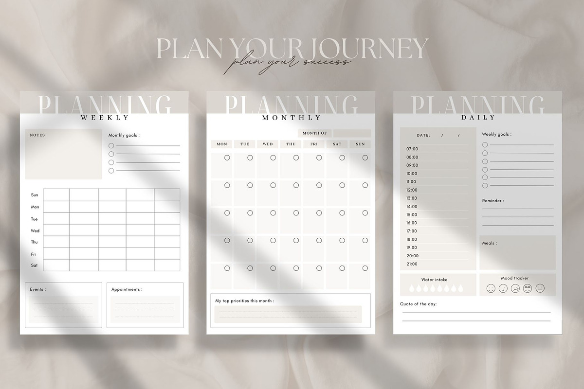 Yearly Printable Planner CANVA, a Magazine Template by Marketello Studio (Photo 3 of 8)