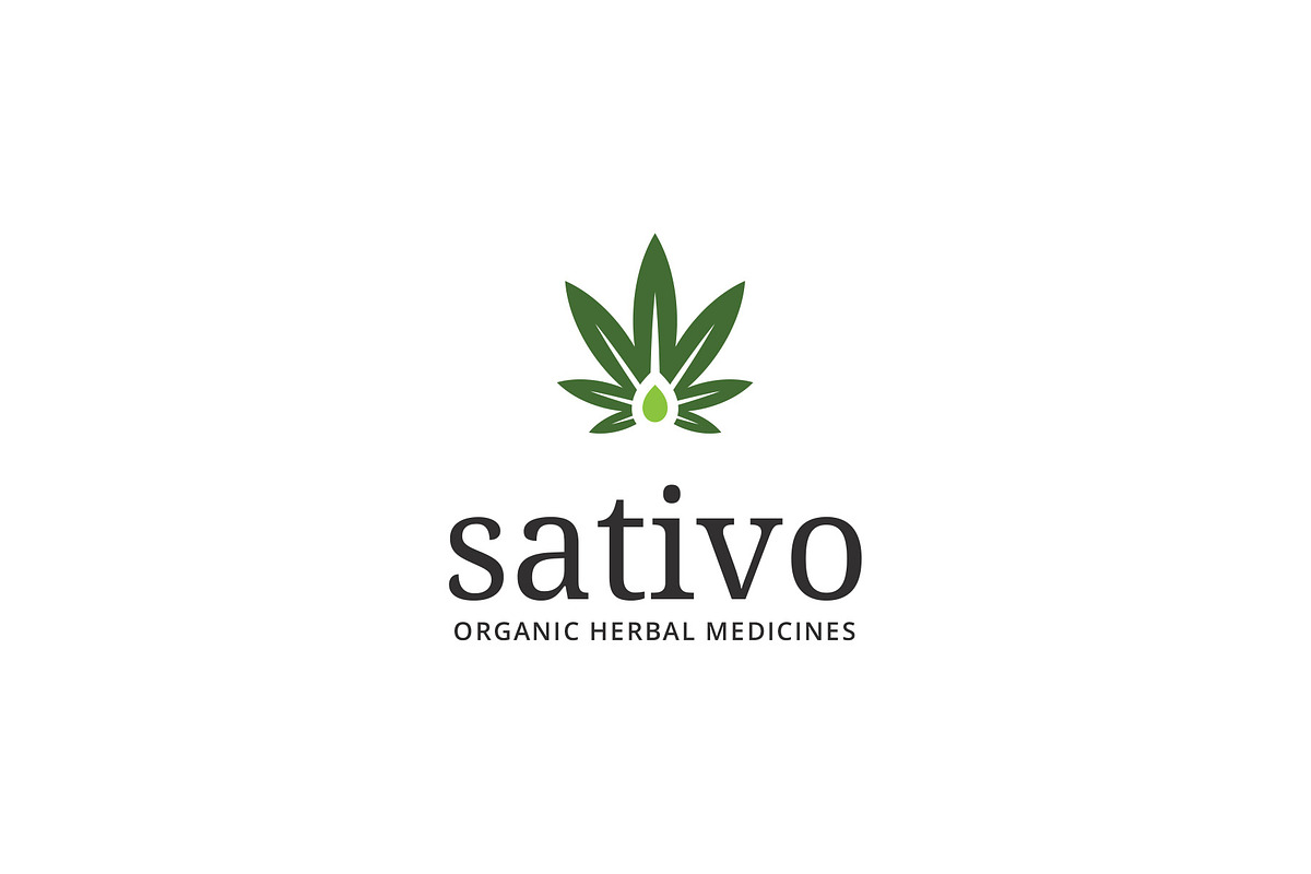 Sativo Cannabis Hemp Marijuana Logo, a Branding & Logo Template by Tovarkovdesign (Photo 1 of 6)