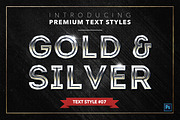 Gold & Silver #2 - 20 Text Styles, a Layer Style Add-On by Jonas Stensgaard (Thumbnail 8 of 23)