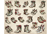 Christmas Shoes Clipart PDF, an Illustration by Memories By Lea (Thumbnail 7 of 7)