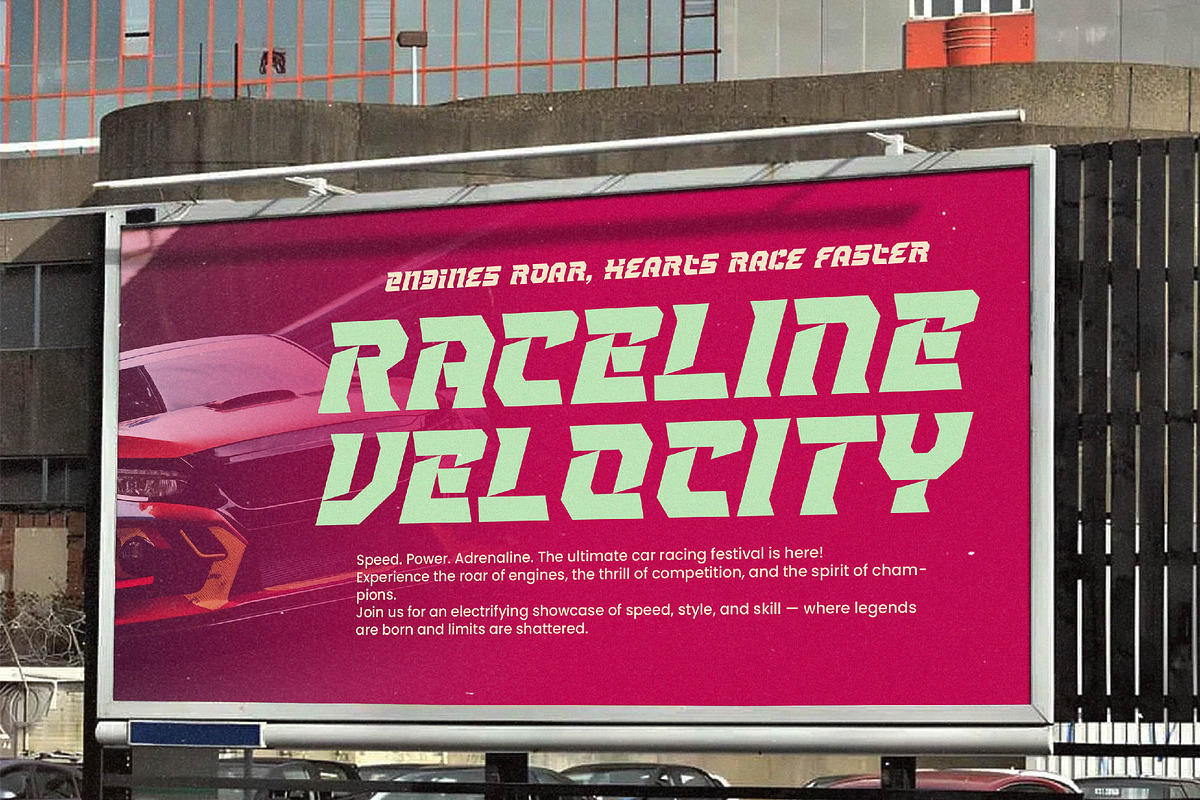 Strike Vortex Futuristic Racing, a Sans Serif Font by timelesstype.co (Photo 13 of 15)