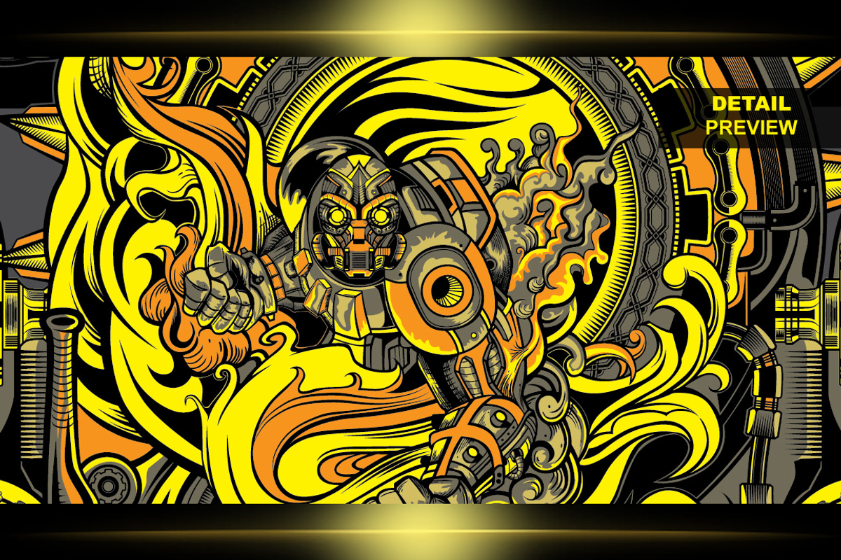STEAMPUNK TSHIRT ILLUSTRATION, an Illustration by 7divine (Photo 1 of 5)