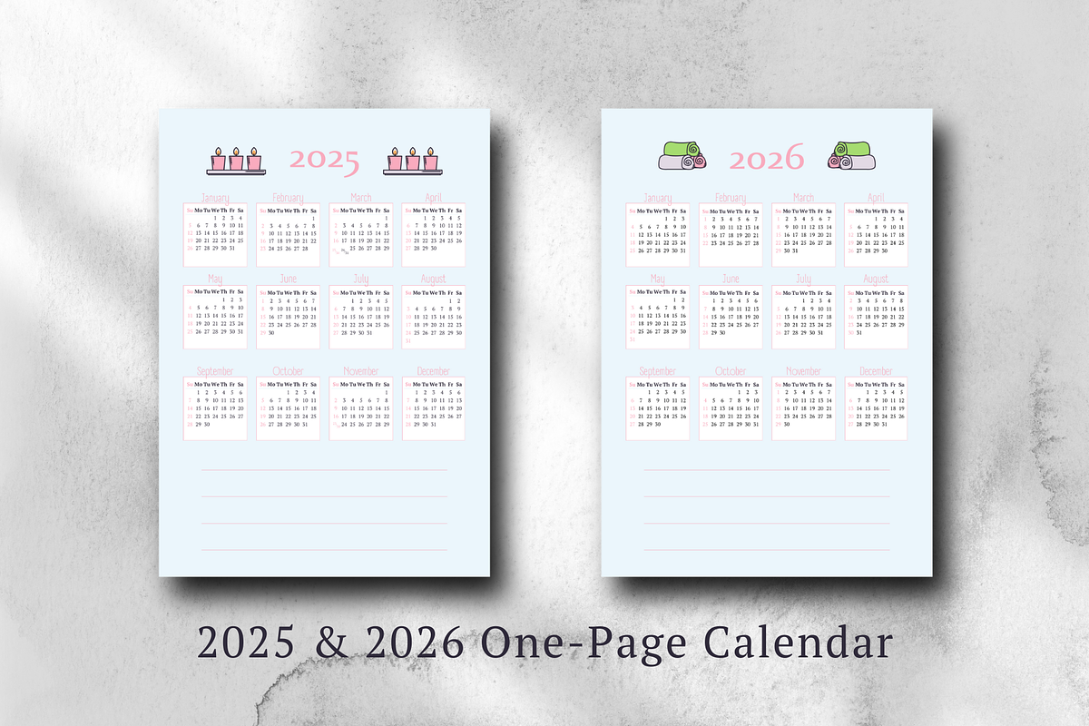 2025 CALENDAR CANVA TEMPLATE, a Stationery Template by The Little Lily Studio (Photo 2 of 5)