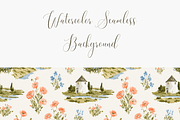 Peaceful Meadow Seamless Pattern wit, a Pattern Graphic by Pati Charm Studio (Thumbnail 3 of 7)