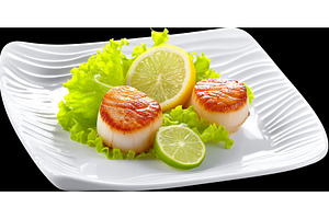 Image of seared scallops accompanied, a Food & Drink Photo by ZinetroN