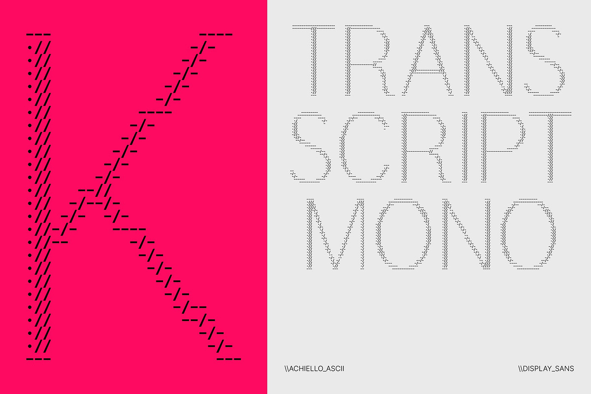 Achiello Ascii, a Sans Serif Font by Craft Supply Co. (Photo 6 of 8)