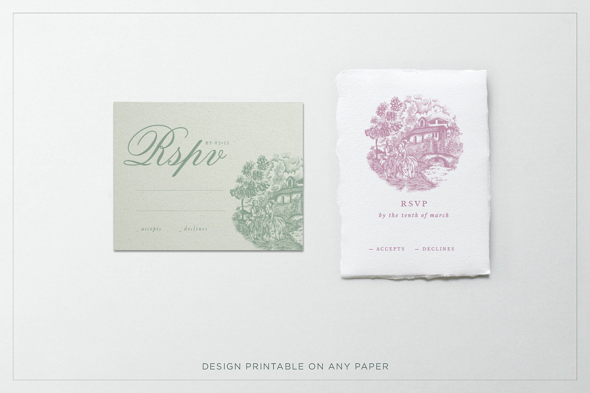 Roman épistolaire Wedding Suite, an Invitation Template by volume 1 visual design (Photo 20 of 28)