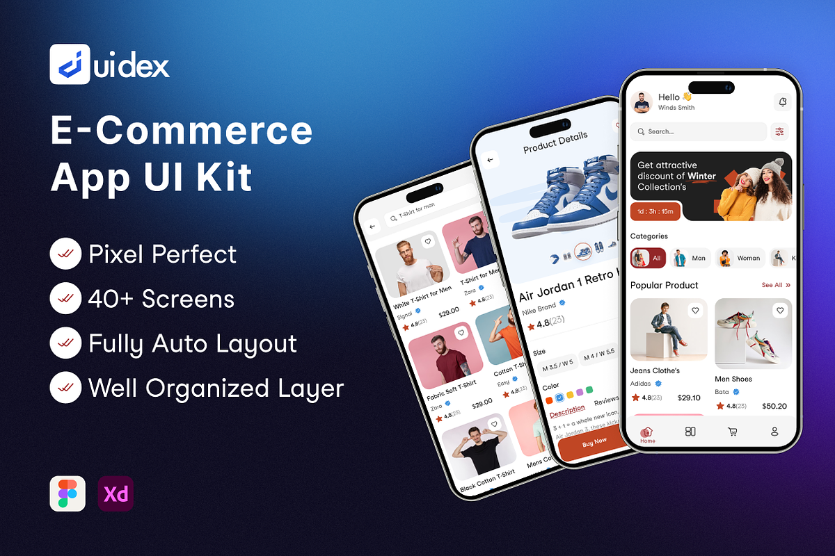 Fashion E-commerce App, an App Template by UiDex (Photo 1 of 7)