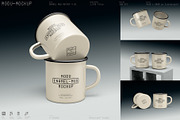4 Scenes - Enamel Mug Mockup Kit V01, a Merchandise Mockup by Moduclave Studio (Thumbnail 1 of 7)