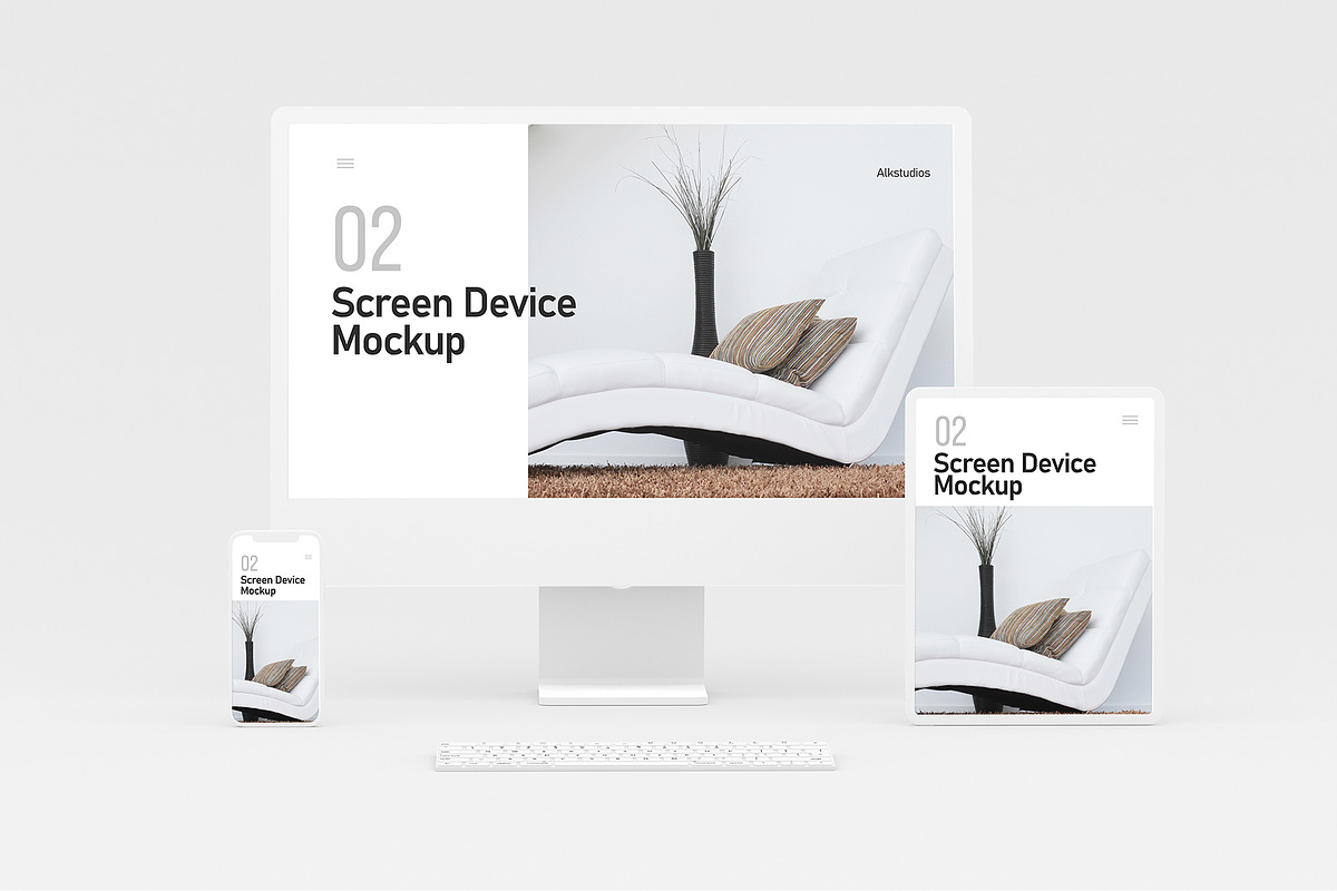 Screen Device Mockup, an iPhone Mockup by AlkStudio (Photo 4 of 12)