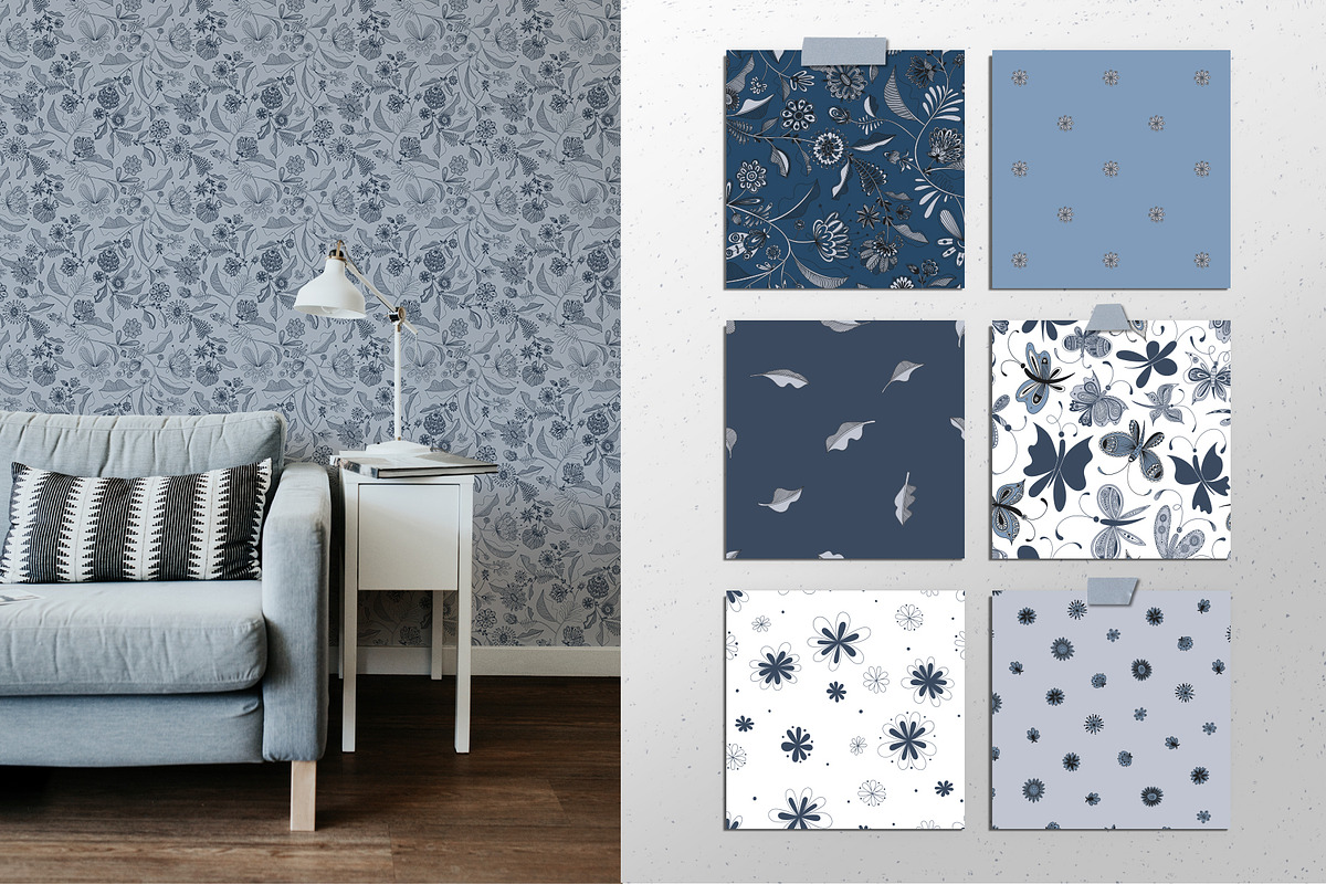 FROST GARDEN Patterns Collection, a Pattern Graphic by LazuInna Shop (Photo 8 of 10)