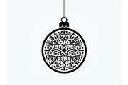 Festive Filigree Bauble Silhouette, an Object Graphic by Creativeshirt (Thumbnail 2 of 5)