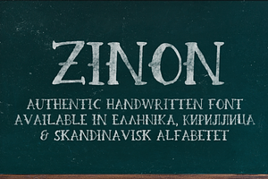 Zinon Handwritten Font
