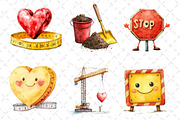 Cute Construction Clipart PNG, an Illustration by Dream Creation (Thumbnail 3 of 6)
