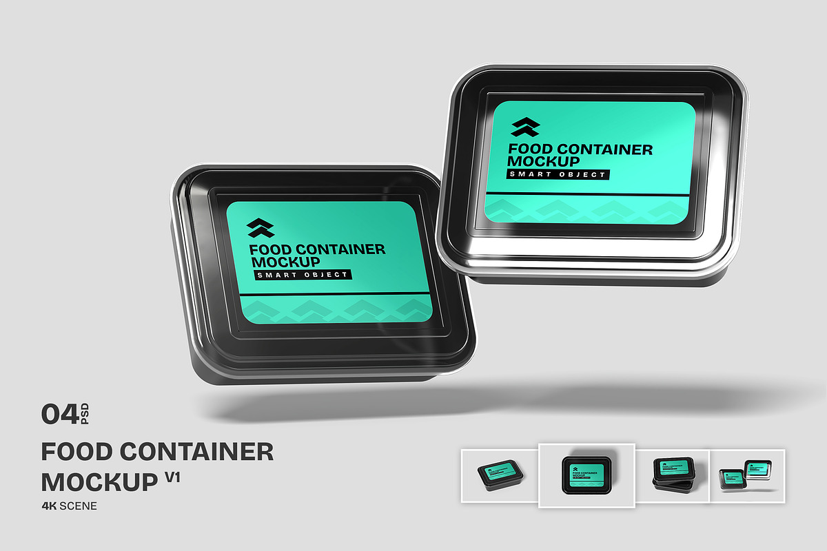 Food Container - Mockup, a Product Mockup by Rometheme Std (Photo 2 of 5)