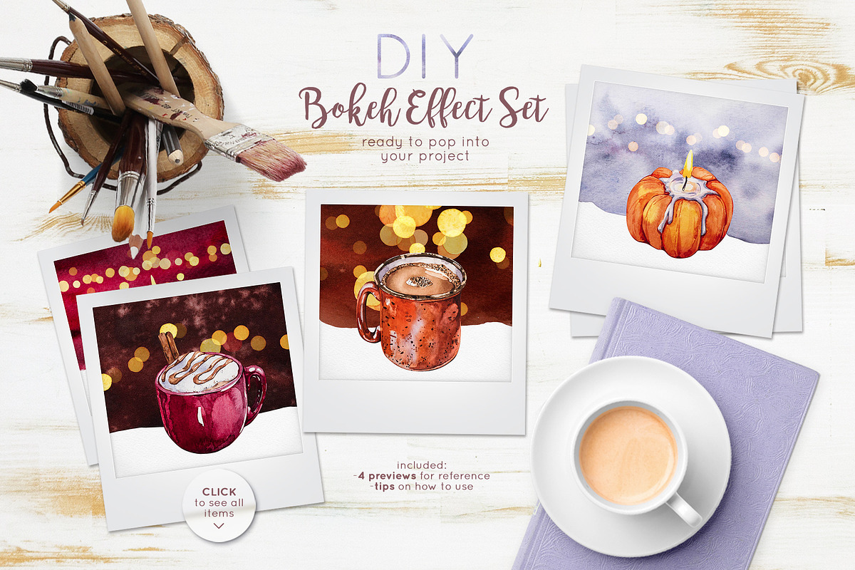 Autumn Coziness - Watercolour Set, a Food Illustration by Aquarellina (Photo 3 of 9)