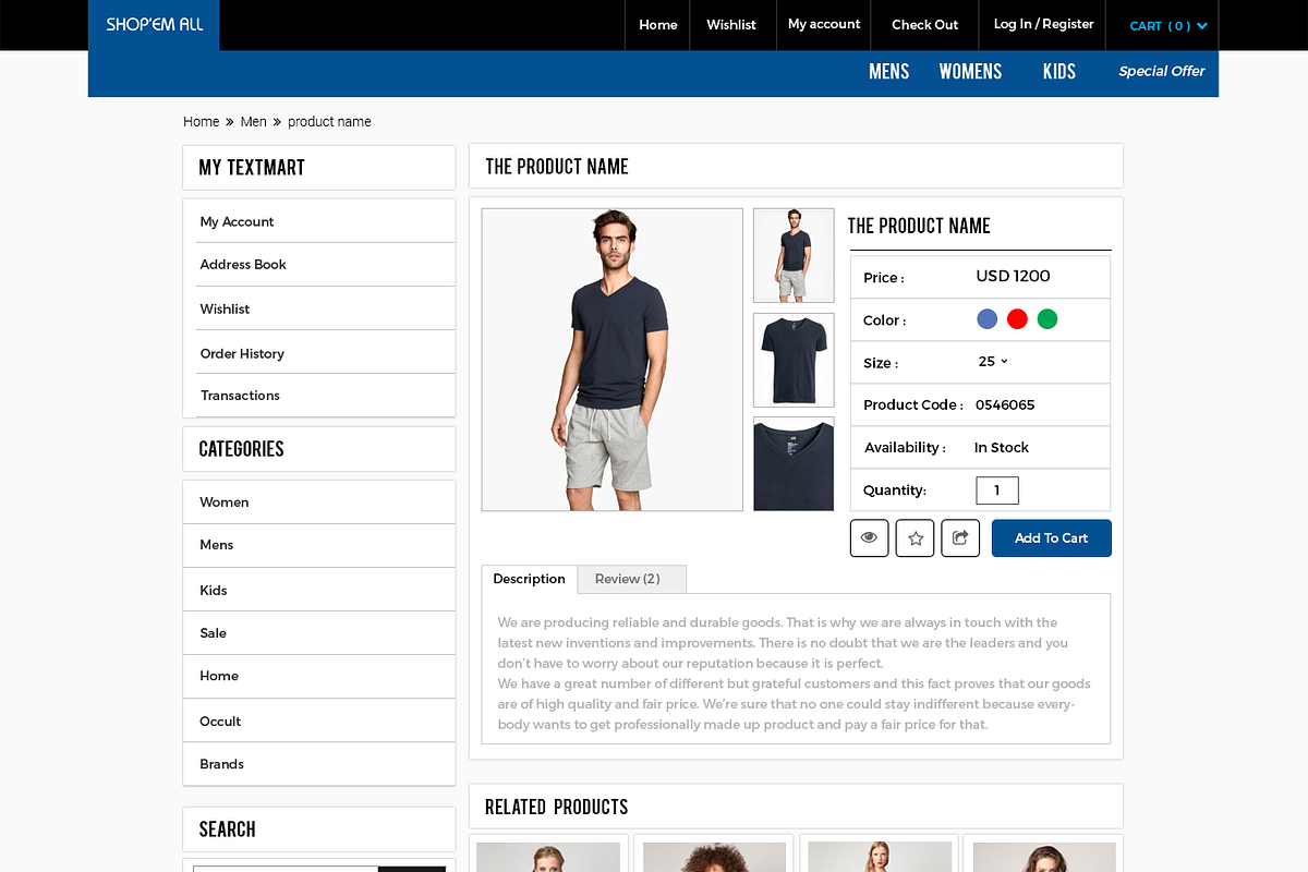 Shop'em All | Ecommerce PSD Template, a Websites & App Template by Saif71 - Shop (Photo 5 of 6)